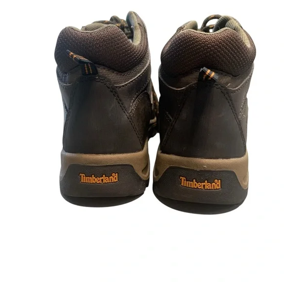 TIMBERLAND Brown Ankle-High Leather Boots - Boys 6